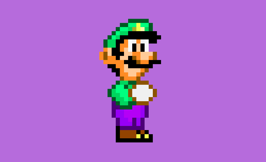 16-bit Luigi preview