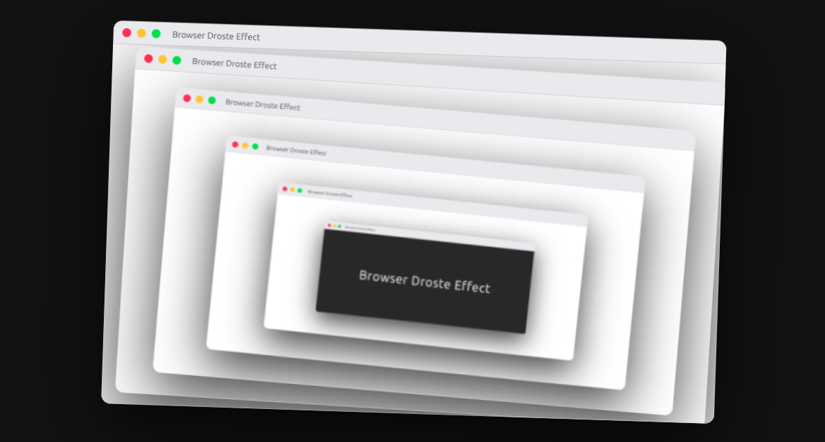Browser Droste Effect preview